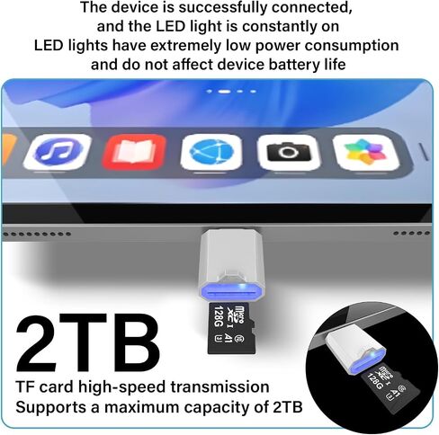 Type-C Mobile Card Reader SD Card Reader OTG Flash Drive TF Card SD Card Camera Transfer Multi-System Compatible in Saudi Arabia
