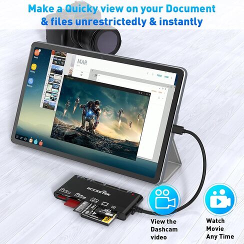 USB C Memory Card Reader, 7-in-1 SD TF CF XD MS Card Reader 5Gbps in Kuwait