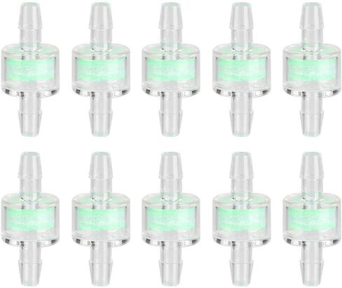 10 Pack Three Layer Transparent ABS Computer Water Cooling Filter, 7mm Outer Diameter PC Cooler Inline Filter (Outer Diameter 7MM) in Saudi Arabia