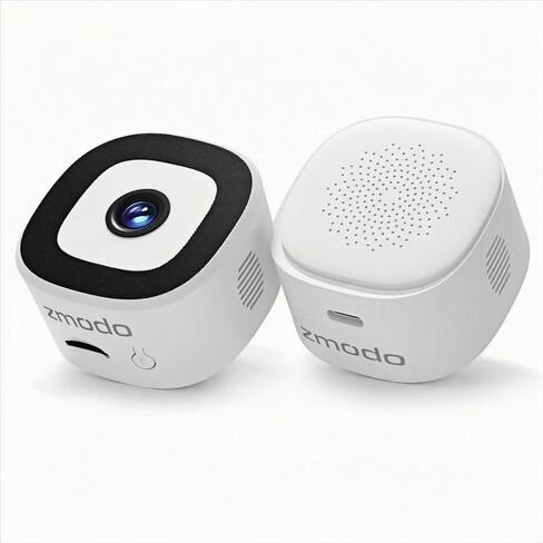 Zmodo 2.5K QHD Inside-Out Security Camera, Pet/Baby Care/Any Glass Surface in Kuwait