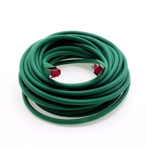 5m - CAT6a - Network cable green - 5 pieces CAT 6a S-FTP double shielded PIMF 500MHz halogen free patch cable compatible with CAT5 CAT6 CAT7 CAT8 10GBASE-T - 10000 Mbps for switch, router, modem in Kuwait
