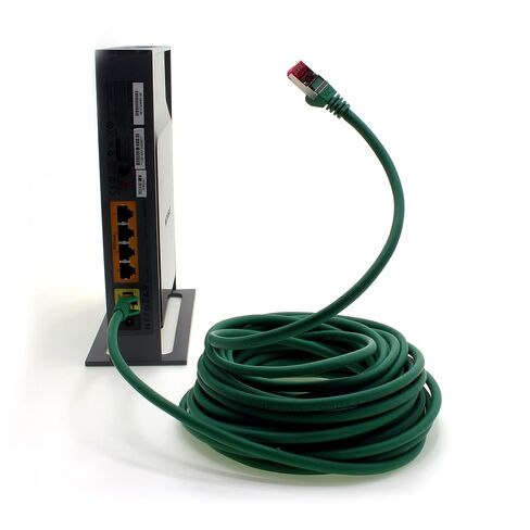 5m - CAT6a - Network cable green - 5 pieces CAT 6a S-FTP double shielded PIMF 500MHz halogen free patch cable compatible with CAT5 CAT6 CAT7 CAT8 10GBASE-T - 10000 Mbps for switch, router, modem in Kuwait