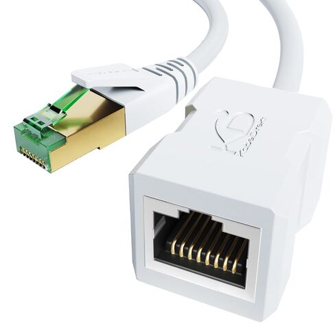 KabelDirekt – Ethernet Extension Cable 10Gbps – 1ft, White in Kuwait