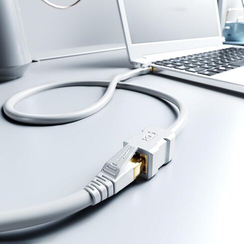 KabelDirekt – Ethernet Extension Cable 10Gbps – 1ft, White in Kuwait
