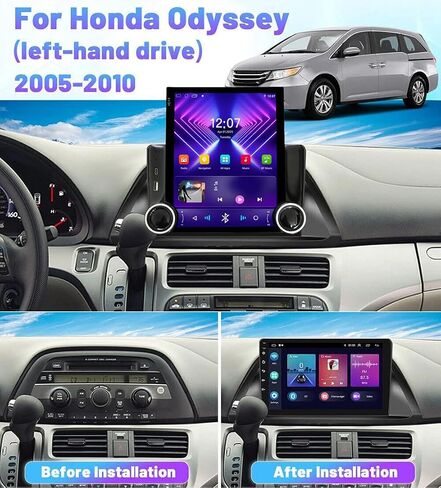 Android 15 8-core Car Stereo for Honda Odyssey 2005-2010 9.7'' Touchscreen in Kuwait