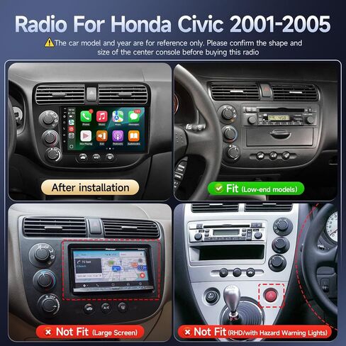 Naifay Double Din Linux Radio for Honda Civic 2001 2002 2003 2004 2005 in Kuwait