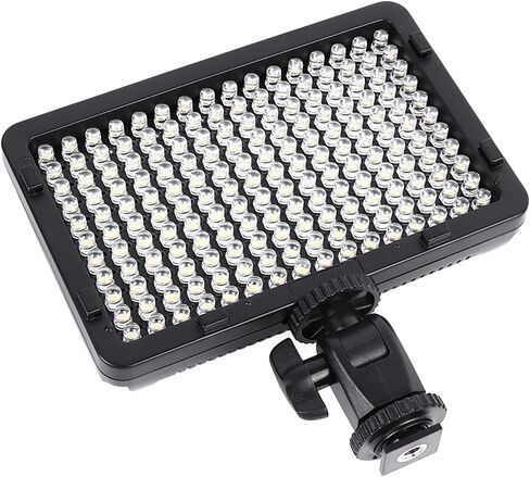 Diyeeni LED Video Light for Camera, 176 LED Photography Lighting Fill Lamp Portable Dimmable Video Light with Battery, Mini Rechargeable OnCamera Photo Panel for DSLR Camcorder Vlog in Kuwait