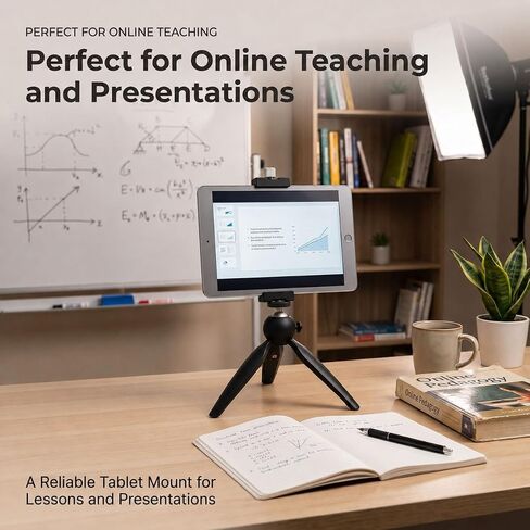 Full Metal Tablet Tripod Holder, Adjustable iPad Mount in Kuwait