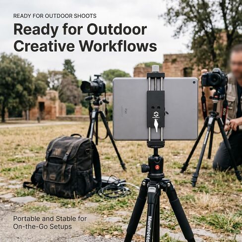 Full Metal Tablet Tripod Holder, Adjustable iPad Mount in Kuwait
