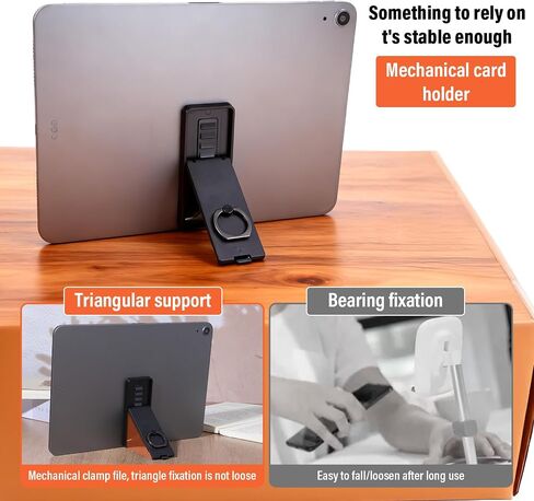 Black Universal Tablet Stands,Foldable 360 Grip Ring Tablet Stand in Kuwait