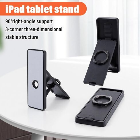 Black Universal Tablet Stands,Foldable 360 Grip Ring Tablet Stand in Kuwait