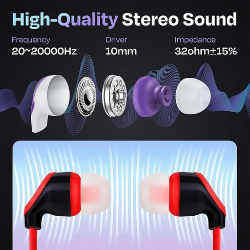 30-Pack USB C Wired Earbuds with Mic, Type C In-Ear Headphones w/ Noise Cancelling & Volume Control, Compatible with iPhone 16/15 Pro, iPad Pro, Galaxy S23/S22/S21/S20, Note 10/20, Kindle Fire Max 11 in Kuwait