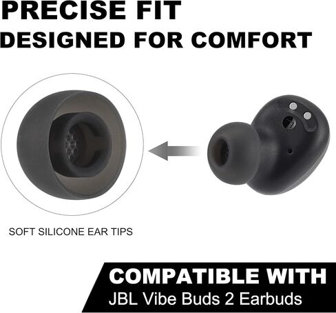 Replacement Ear Tips for JBL Vibe Buds 2 Earbuds, 4 Pairs, XS/S/M/L in Kuwait