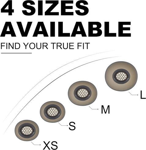 Replacement Ear Tips for JBL Vibe Buds 2 Earbuds, 4 Pairs, XS/S/M/L in Kuwait