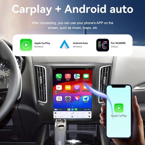 Car Radio GPS Player for Maserati Levante 2014-2020 Android 13.0 Head Unit Navigation 10.4 Inch Tesla Style Car Stereo Carplay Android Auto Bluetooth WiFi Support DSP 4G (8-128GB) in Kuwait