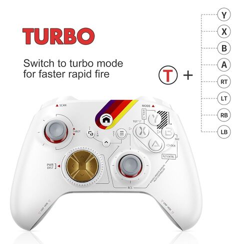 Dinosoo Wireless Controller for Xbox One Series X/S PC, Bluetooth Dual Vibration TURBO Function 3.5mm Headphone Jack Macro Function - Starfield in Kuwait