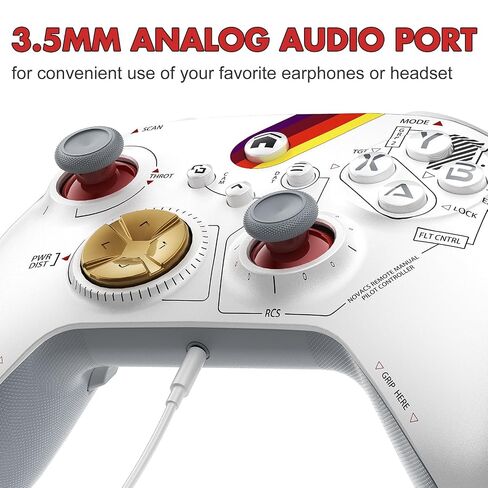 Dinosoo Wireless Controller for Xbox One Series X/S PC, Bluetooth Dual Vibration TURBO Function 3.5mm Headphone Jack Macro Function - Starfield in Kuwait