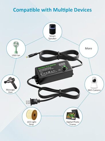 3V~24V Universal Power Supply Adjustable AC Adapter DC 5V 9V 12V 14V 20V 3A in Kuwait