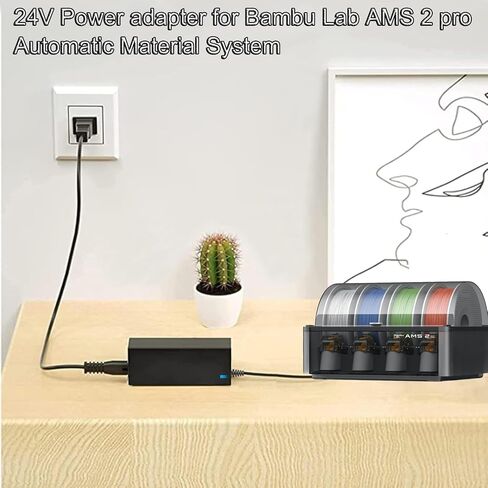 24v 4a Switching Adapter for Bambu lab AMS 2 Pro Automatic Material System Compatible with Honor ADS-96HLA-19-1 24096E 96W 24VDC 24.0 Volts Power Supply Cord Charger - AMS 2 pro Power Supply in Saudi Arabia