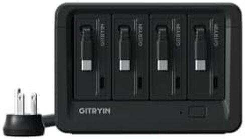 Gitryin 4 65W Type-C Retractable Wall Chargers and 1 Power Strip, 12-in-1 Modular Charging Station in Kuwait