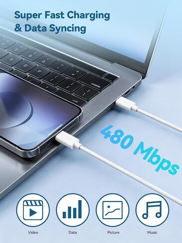 60W for Samsung Charger, Super USB C Fast Android Phone Charger 2Pack Cords in Kuwait
