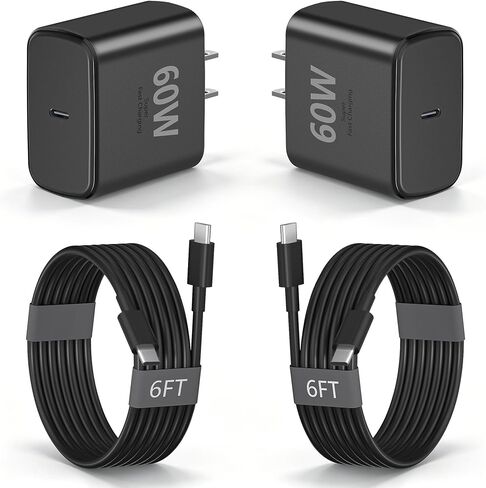 60W Samsung Charger, 2Pack Super Fast Type C Android Phone Charger USBC 6FT in Kuwait