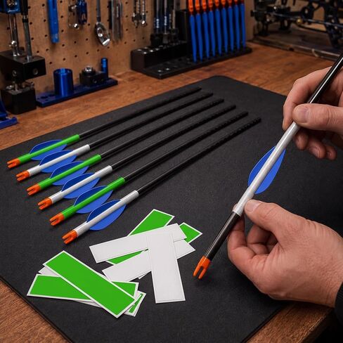50 Pcs Archery Arrow Wraps 4"x1.1" Waterproof Arrow Decorative Labels in Saudi Arabia