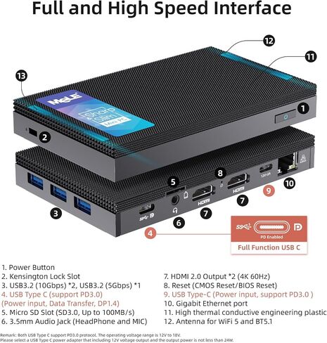 MeLE Quieter3C Fanless Mini PC N5100 8GB 128GB in Kuwait