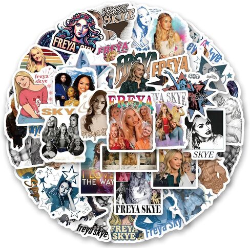 60pcs Singer Romantic Aesthetics Retro Funny Stickers Pop Kawaii Pack | Vsco Funny Cool Deacls Graffiti Stickers Vinyl for Water Bottle Skateboard Luggage Laptop in Saudi Arabia