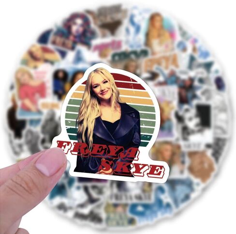60pcs Singer Romantic Aesthetics Retro Funny Stickers Pop Kawaii Pack | Vsco Funny Cool Deacls Graffiti Stickers Vinyl for Water Bottle Skateboard Luggage Laptop in Saudi Arabia