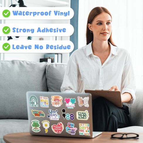 200PCS Mental Health Stickers, Positive Affirmation Vinyl Decals in Saudi Arabia