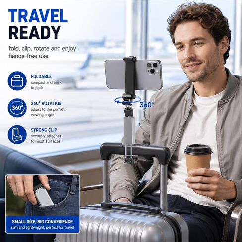 anmrajian Airplane Phone Holder 360 Foldable Silver in Saudi Arabia
