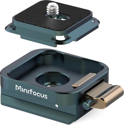 MINIFOCUS Universal Camera Quick Release Plate Kit for Camera Tripod Mount, Arca Swiss Plate with 1/4" Screw, Quick Setup w/ 1/4" to 3/8" Threaded Hole Gimbles Sliders Tripod Adapter in Kuwait