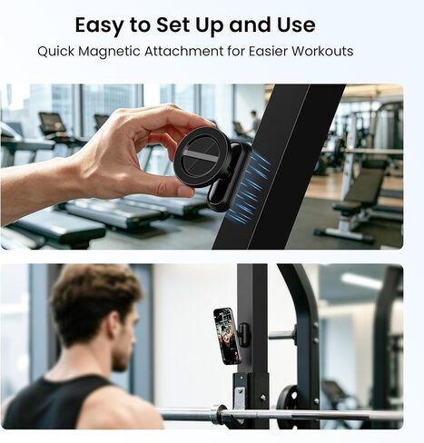 Itramax Gym Magnetic Phone Holder,360° Dual N52 Magnet Cell Phone Mount in Kuwait