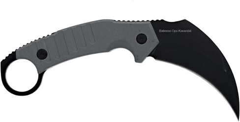 Smith&Wesson Extreme OPS Full Tang Fixed Blade Karambit Knife with 3.25" Blade Length for Outdoor, Tactical, Survival and EDC in Kuwait