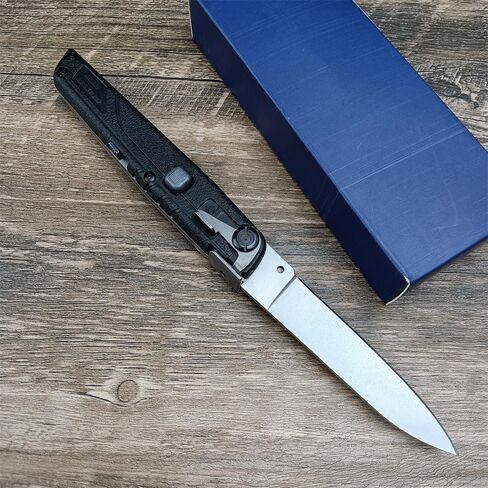 HUAAO 7.7" Assisted Open Folding Pocket Knife,Button Lock EDC Utility Knife for Camping, Hunting, Hiking, Fishing, Indoor and Outdoor Activities Gifts in Kuwait