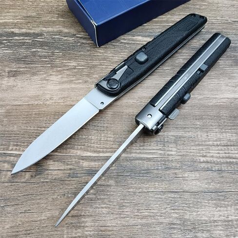 HUAAO 7.7" Assisted Open Folding Pocket Knife,Button Lock EDC Utility Knife for Camping, Hunting, Hiking, Fishing, Indoor and Outdoor Activities Gifts in Kuwait