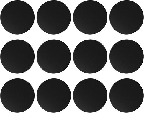 12 Pack Magnetic Phone Mount Metal Plates, Round Black Adhesive Plates in Kuwait