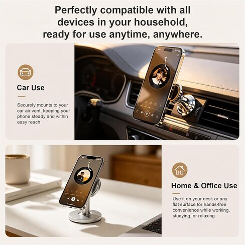 12 Pack Magnetic Phone Mount Metal Plates, Round Black Adhesive Plates in Kuwait