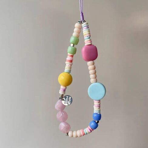 Bloomish Handmade Colorful Beaded Phone Charm Strap in Kuwait
