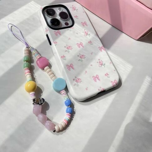 Bloomish Handmade Colorful Beaded Phone Charm Strap in Kuwait