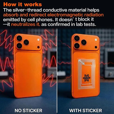 Protection Sticker for Cell Phone，Compact Adhesive Chip for iPhone, Laptop (Clear in Kuwait