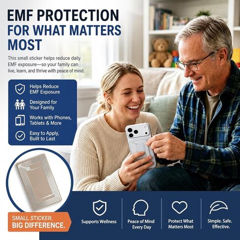 Protection Sticker for Cell Phone，Compact Adhesive Chip for iPhone, Laptop (Clear in Kuwait