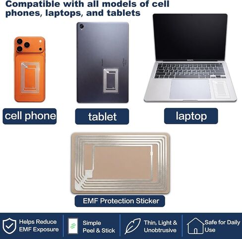 Protection Sticker for Cell Phone，Compact Adhesive Chip for iPhone, Laptop (Clear in Kuwait