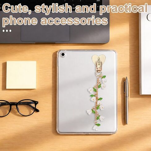 NQEUEPN 5pcs Charms Set for Kindle E-Reader Phone Flower Chain Dust Plug in Kuwait