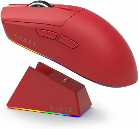 AJAZZ AJ139V2 MC Wireless Gaming Mouse with Magnetic Charging Dock, 66g Ultra-Light, 22000 DPI PAW3311 Optical Sensor, Tri-Mode (2.4G/BT5.0/Wired), 80M Clicks, Programmable for PC/Mac/Laptop in Kuwait