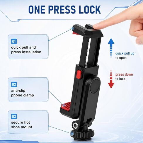 Hot Shoe Phone Mount with 360 Rotation in Saudi Arabia