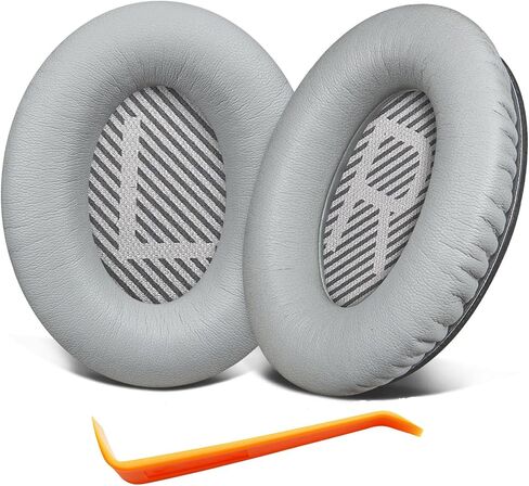 Replacement Earpads for Bose QuietComfort(QC) Ultra Wireless Headphones, Ear Pads Cushions with Softer Protein Leather and High Density Memory Foam for Noise Isolation ((QC35-Black), QC35) in Kuwait