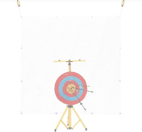 SPG 2mm Archery Backstop，Archery Netting Backstop Withstand 50lbs Impact High Density Arrow Backstop for Compound Recurve and Crossbow Indoor Outdoor Backyard Shooting Practice in Kuwait