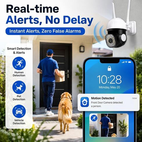 2K Wireless Security Camera, 360° PTZ Surveillance Camera in Saudi Arabia